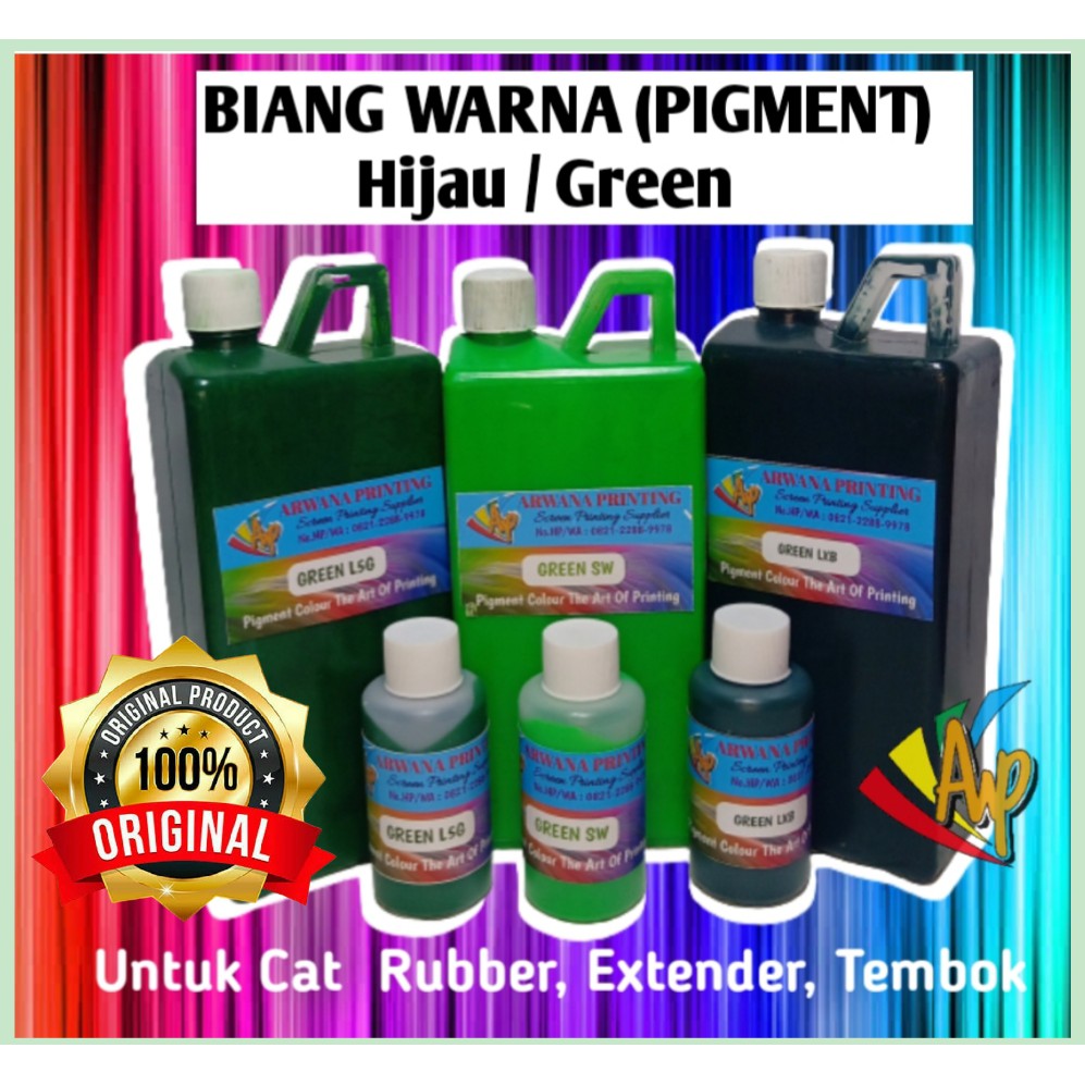 

Biang Warna Sablon Hijau Pigment Green SW, L5G, LXB - 1kg