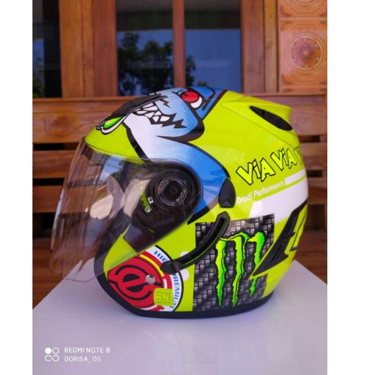 Helm INK KW ARL CENTRO MOTIF SINGLE VISOR [PACKING BOX,) RUMI3 –SKD.19My22ᶜ