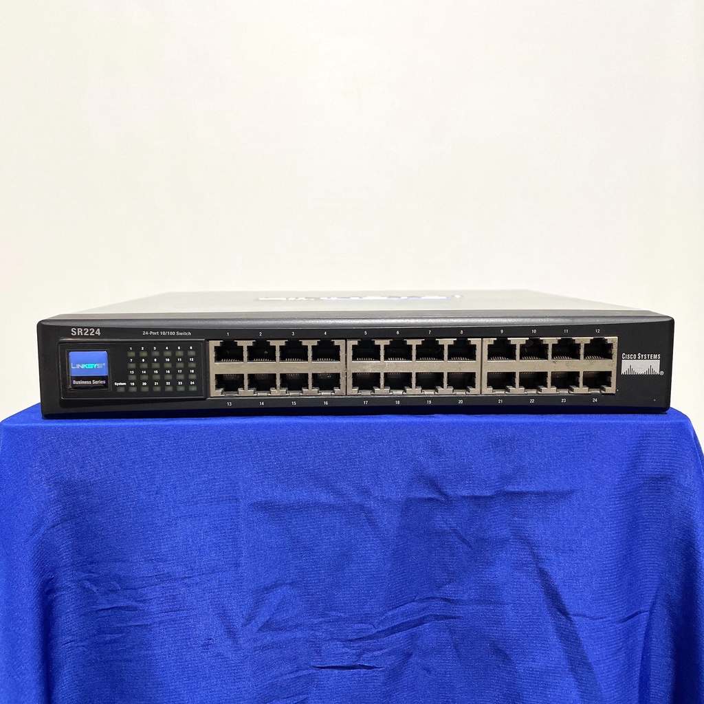 switch hub linksys sr224 24 port 10 100