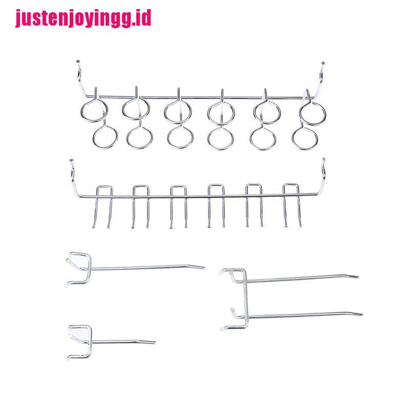 【justenjoyingg.id】81Pcs Pegboard Hooks Assortment With Pegboard Bins Peg Locks Tools Organizers