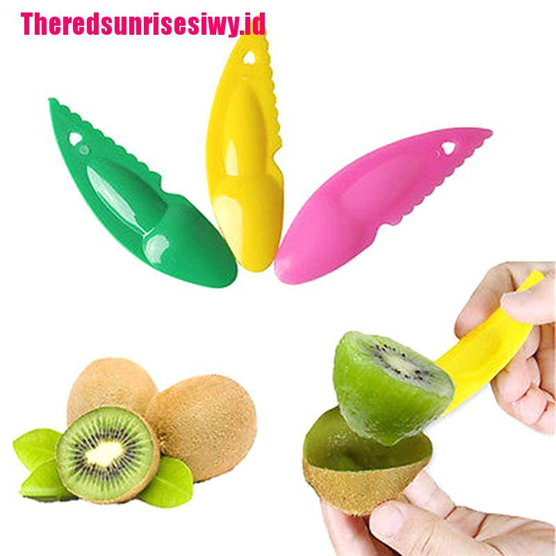 3 Pcs Sendok Pisau Pengupas Buah Kiwi Bahan Plastik