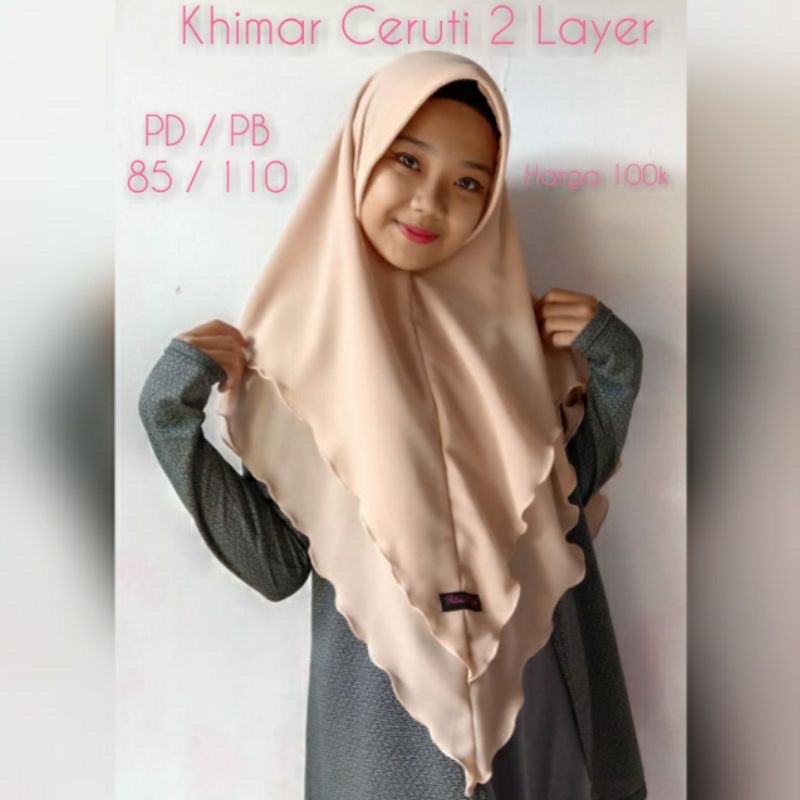 Hijab instan ceruti 2 layer “Fatima Hijab”
