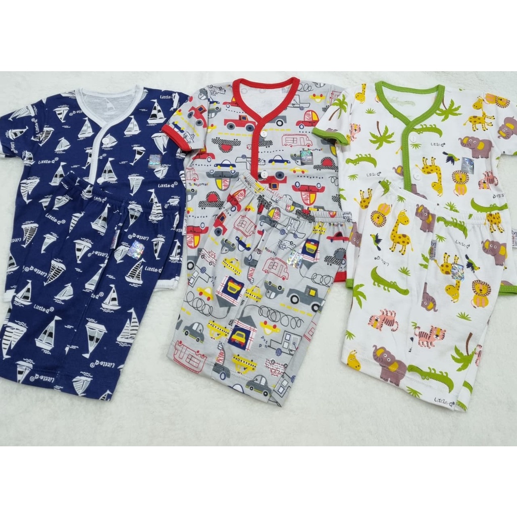 Setelan Kancing depan SML Boy &amp; Girl (3pcs)