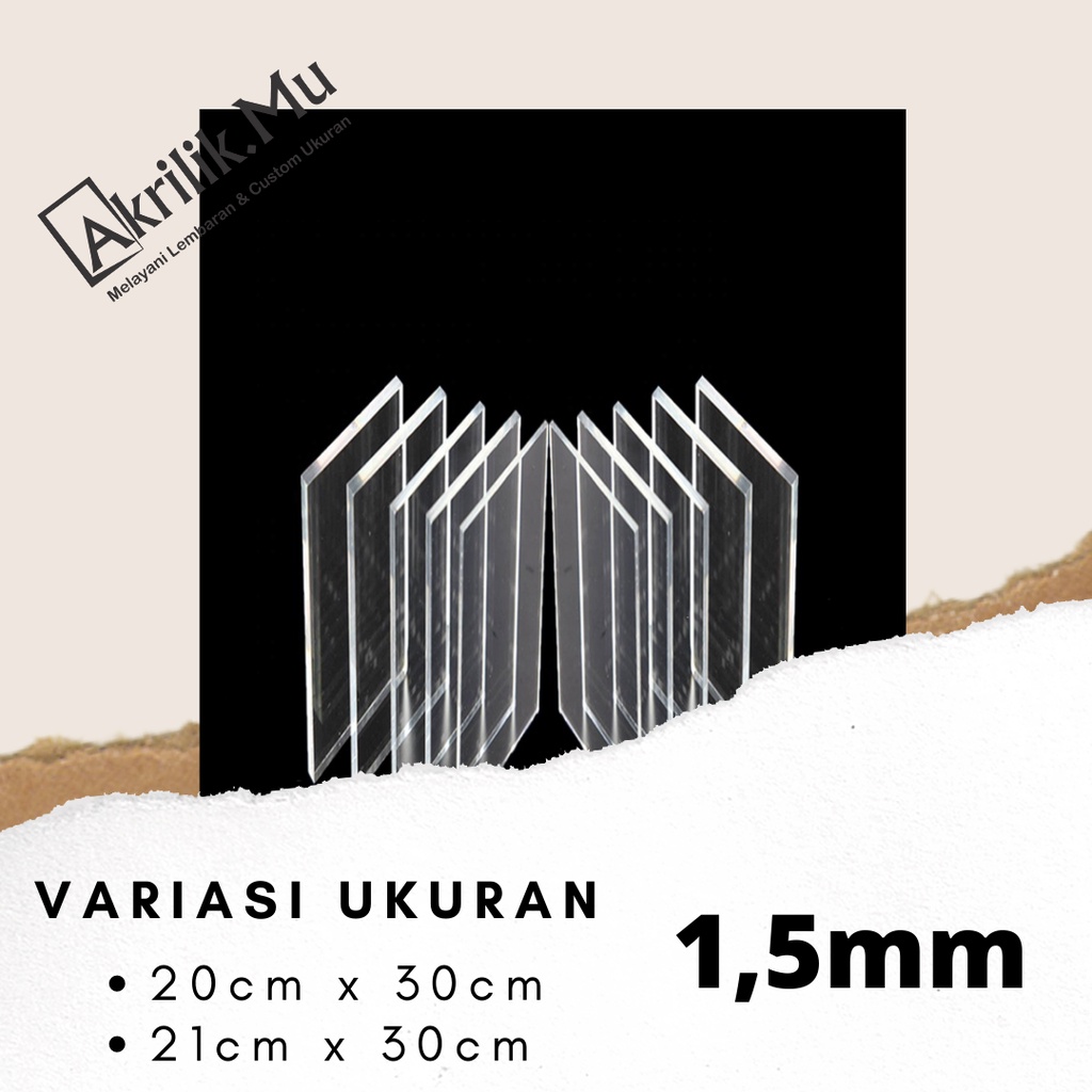 Lembaran Akrilik A4 1,5mm, Acrylic Sheet