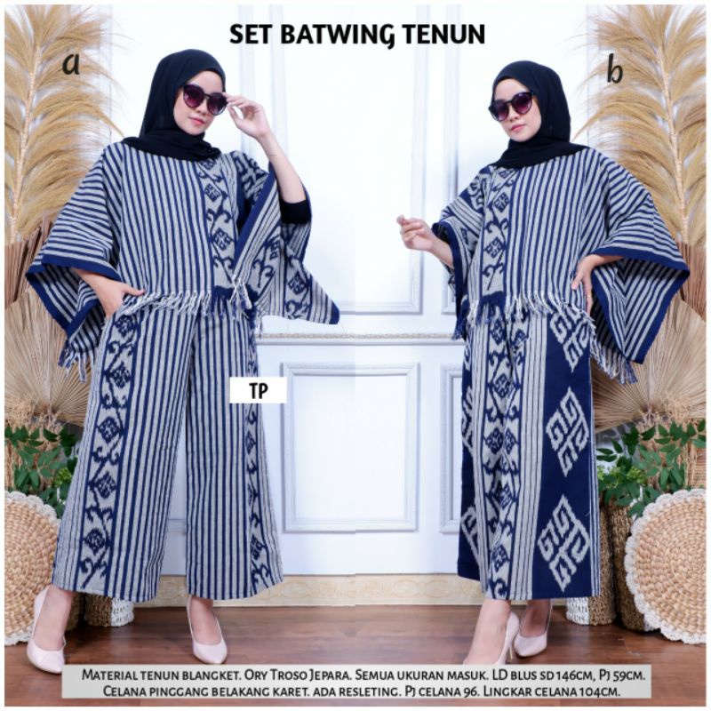 Set Batwing Tenun