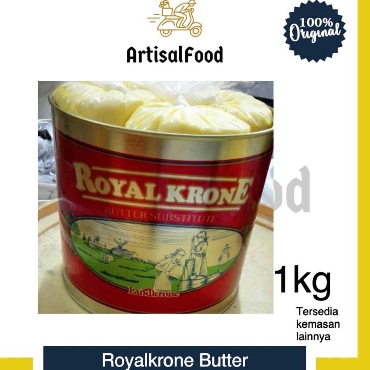 

[KODE NCALS] Royal Krone Royalkrone Landkrone Butter Mentega 1kg Room Butter kiloan 1 kg