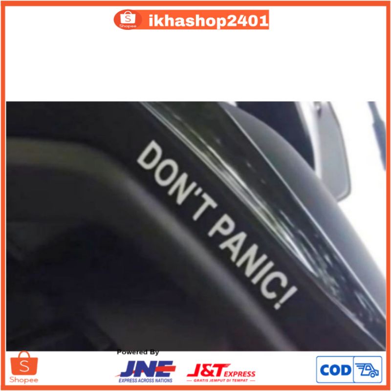 

MURAH STICKER DON'T PANIC! CUTTING / COD