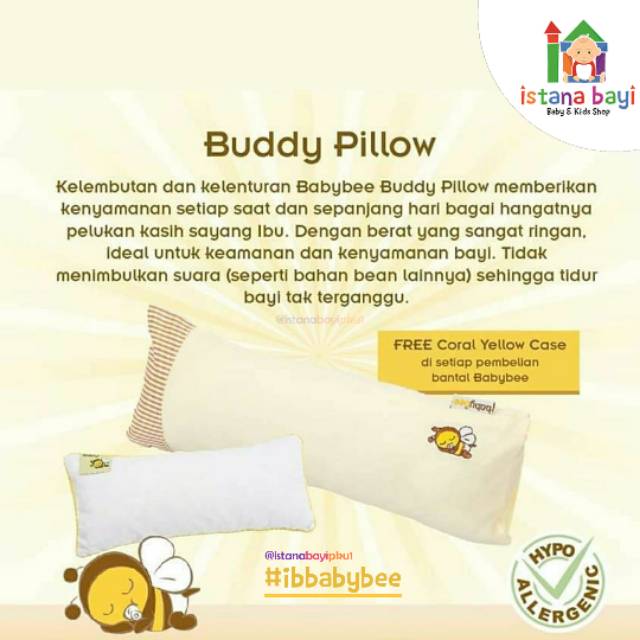 BABYBEE BUDDY PILLOW - Bantal bayi