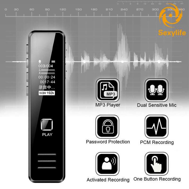 Voice Recorder Spy Recording Pen Recorder  Mp3 Player Perekam Suara Recorder Voice Kualitas Suara HD  Alat Perekam Suara Perekaman Otomatis