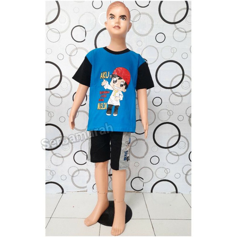 harga grosir!!! setelan baju anak aku bangga jadi anak muslim