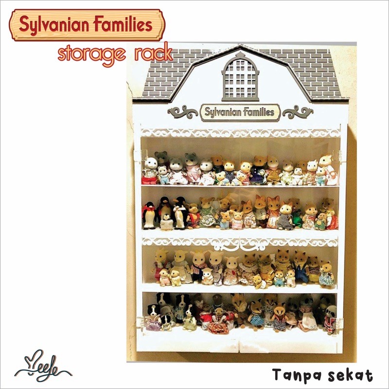 Rak tempat, wadah Sylvanian Families | Rak akrilik