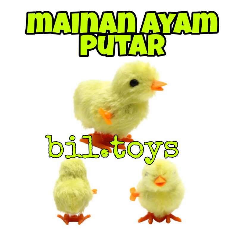 MAINAN ANAK AYAM PUTAR SATUAN MAINAN AYAM PUTAR