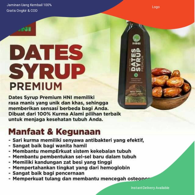 

HNI HPAI Dates Syrup kurma alami pilihan