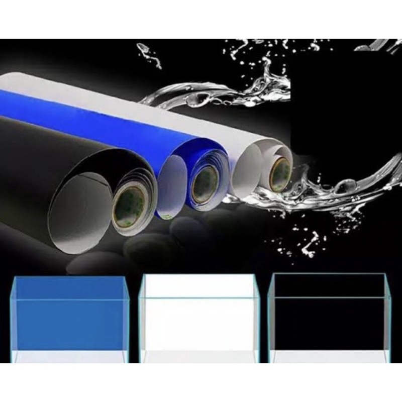 SCOTLET / STICKER BACKGROUND AQUARIUM (panjang 50cm X lebar 45cm)