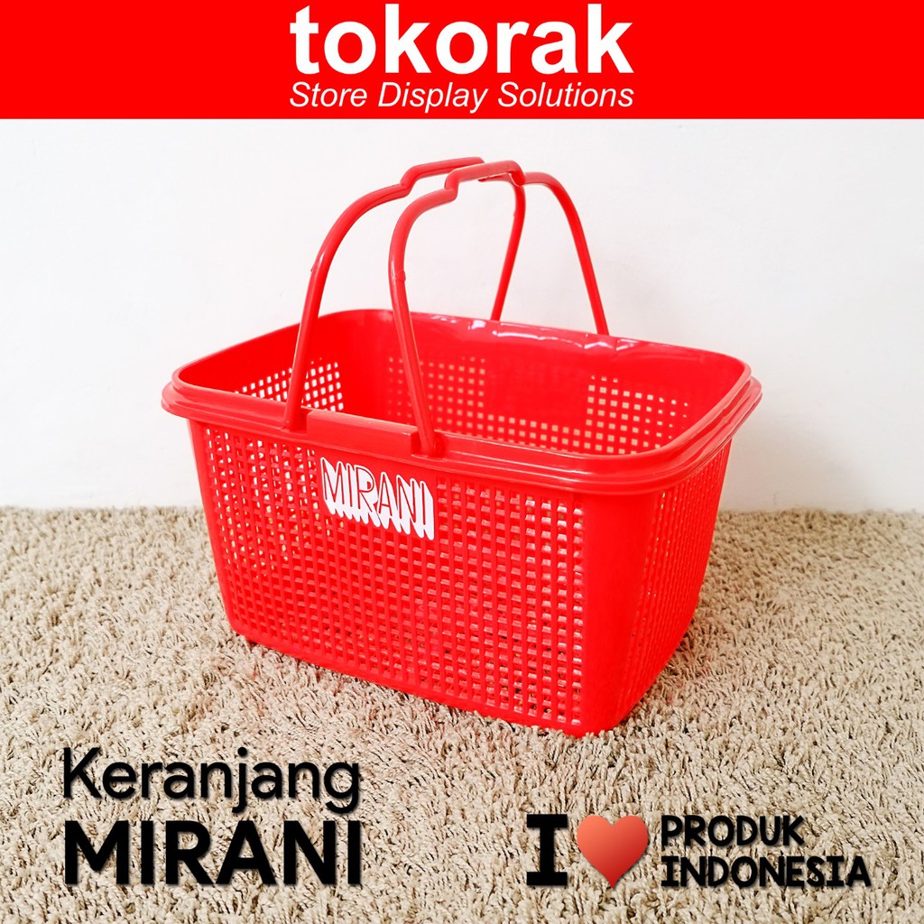 KERANJANG BELANJA MIRANI MINIMARKET SUPERMARKET SWALAYAN PER 1 PCS