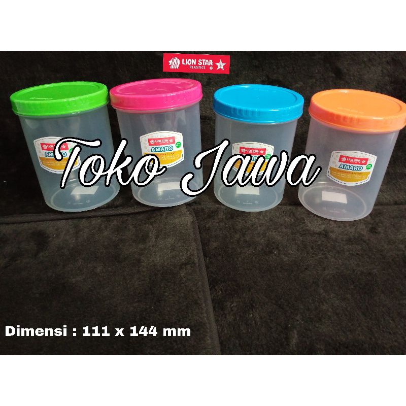 Toples Plastik Lion Star Amaro Unbreakable & Air Tight 1000 ml