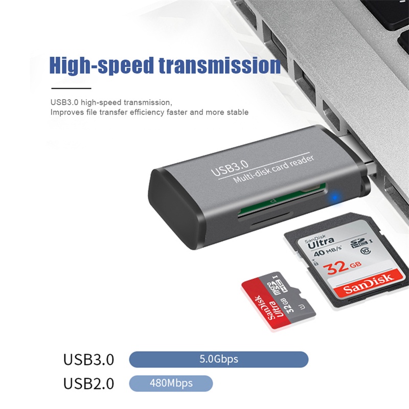 Tk Card Reader Usb 3.0 All / Multi In 1 Untuk Micro Sd Tf