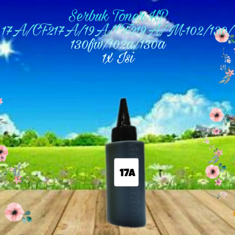 Serbuk Toner MH 17A CF217A 19A CF219A M102 M102a M102w M130 M130a M130nw M130fn M130fw 1x Isi