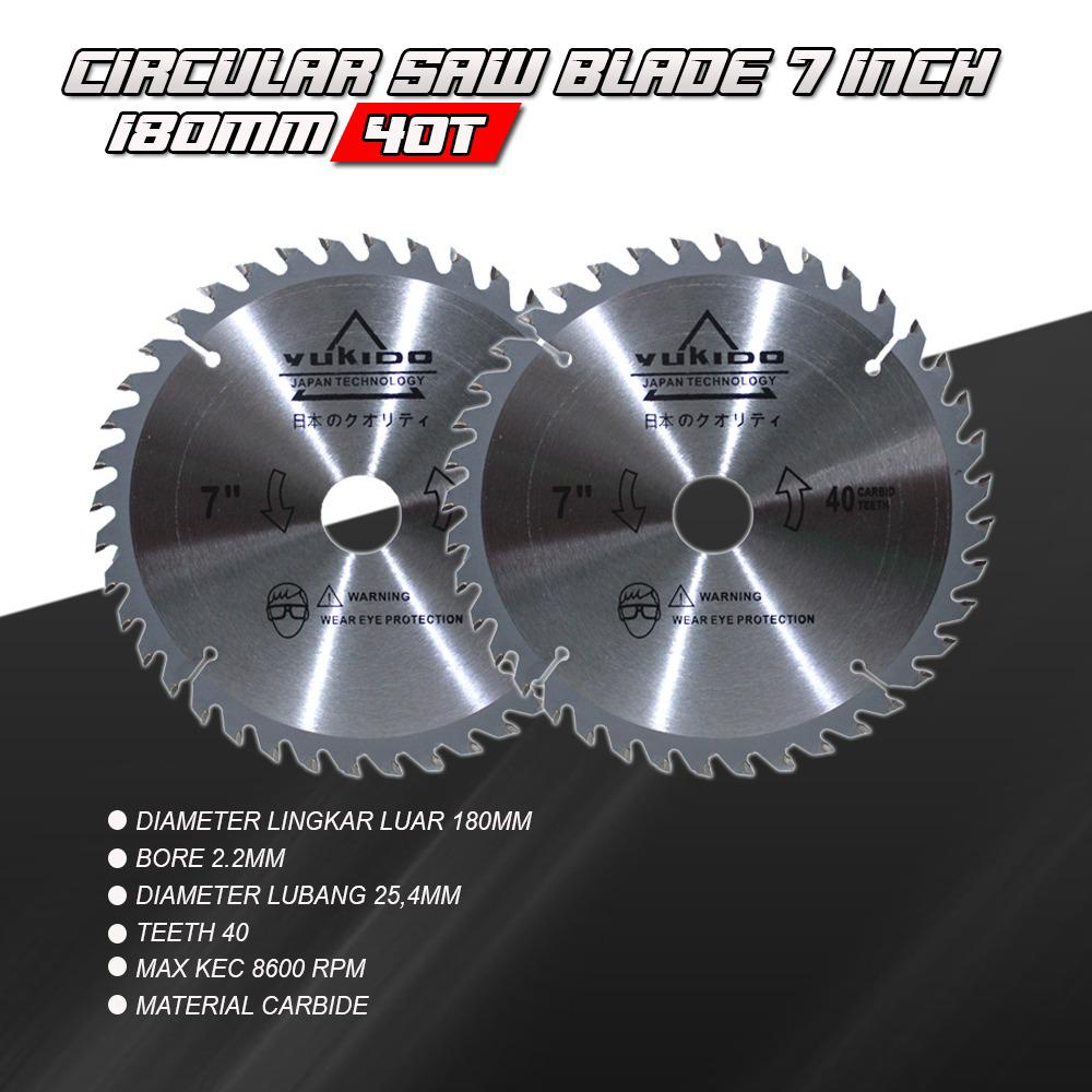 TAJAM ANTI KICK BACK Saw blade TCT / mata potong gergaji kayu 4-7