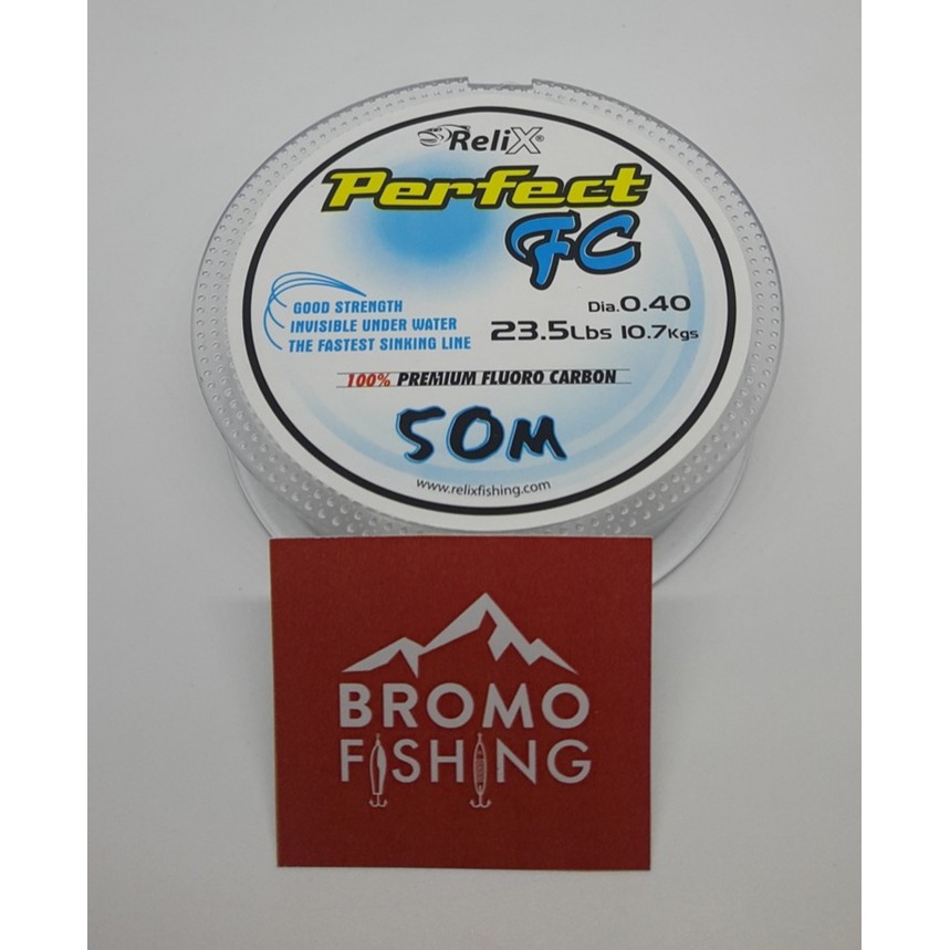 Leader RELIX PERFECT 0.40 mm 23.5 lbs FLUORO CARBON