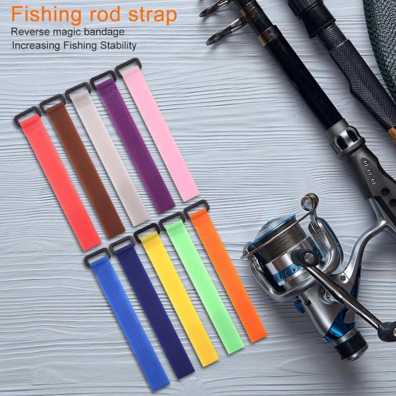 1pc Strap Nilon Multifungsi Panjang 20cm Reusable Untuk Joran Pancing