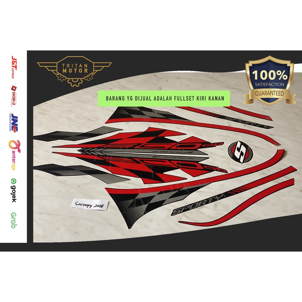 Sticker bodi list body striping motor SCOOPY 2018