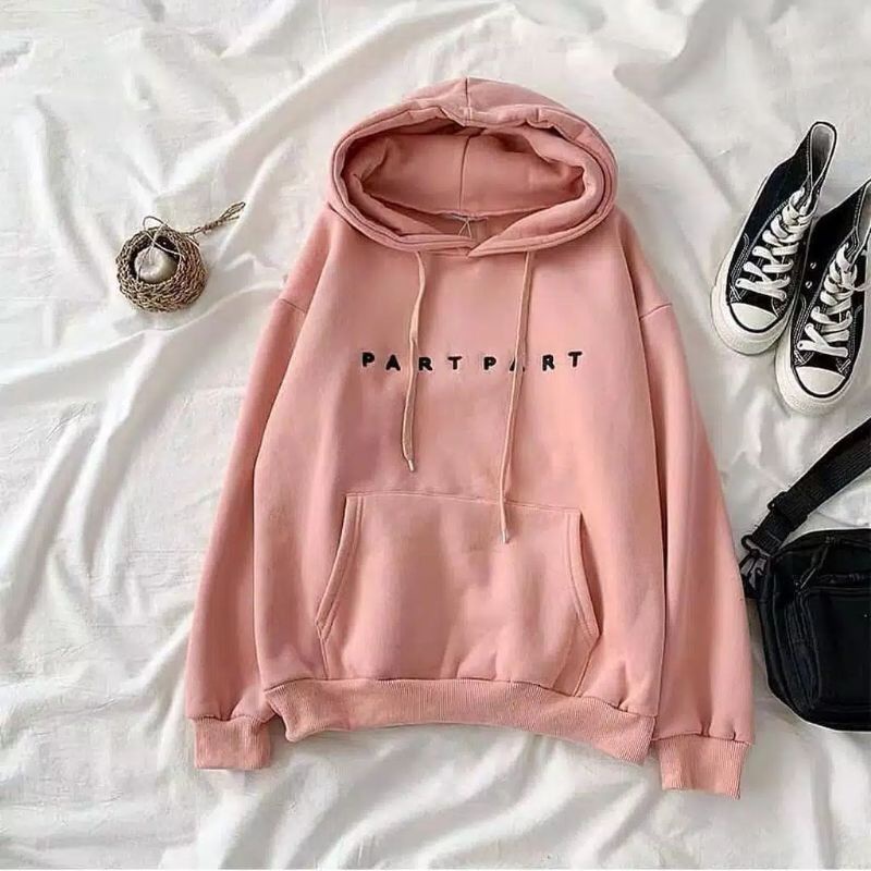 part part sweater hoodie fleece - sweater hoodie pria wanita