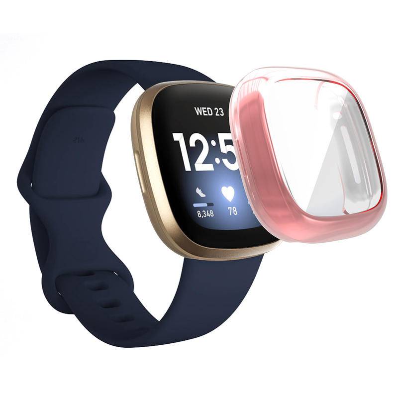 Soft Case Tpu Pelindung Layar Smartwatch Fitbit Versa 3 2 Versa3 Versa2 Sense Sense Sense Sense Tahan Air 2 Inspire2