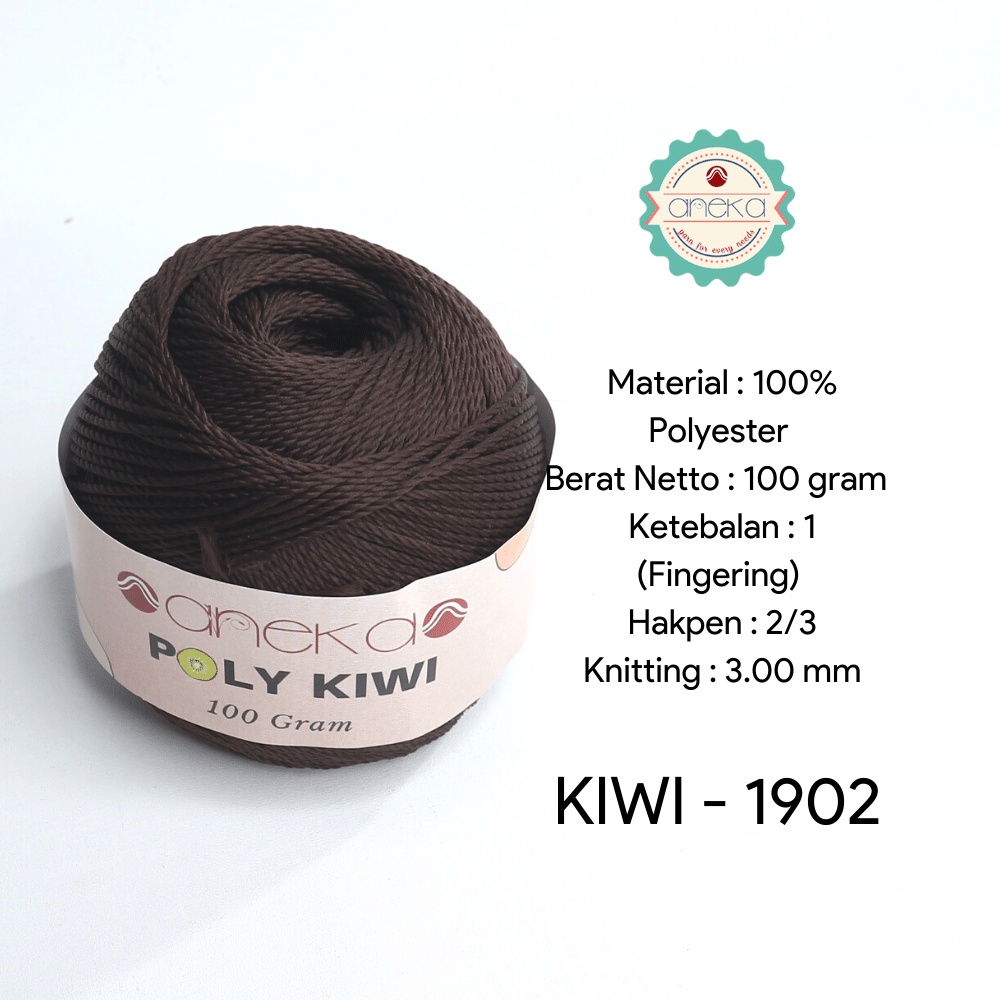 Benang Rajut Poli / Poly Kiwi Yarn - PREMIUM - 1902