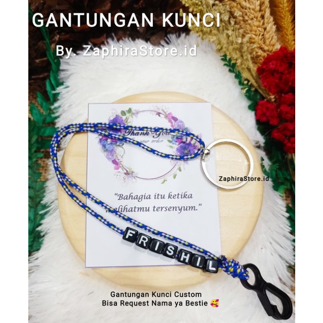 ZaphiraStore | GANTUNGAN KUNCI BISA REQUEST NAMA