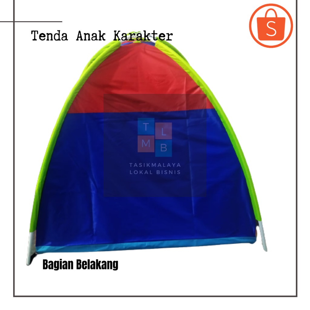 Tenda Anak Perempuan Ukuran 120 x 120 cm Warna Pink Full Hello Kitty - Tenda Camping Parasut