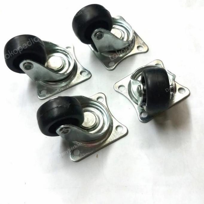 :=:=:=:=] roda koper/roda meja/roda kecil 1"inch hidup 1set isi 4pcs
