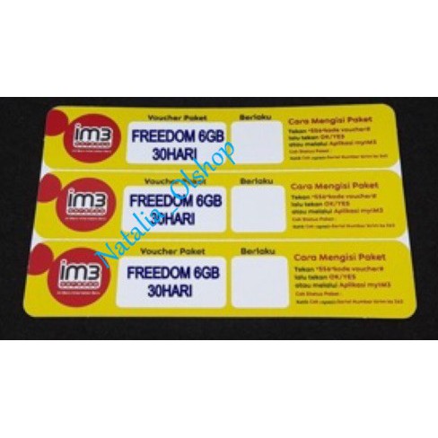 Voucher INDOSAT FREEDOM 6GB