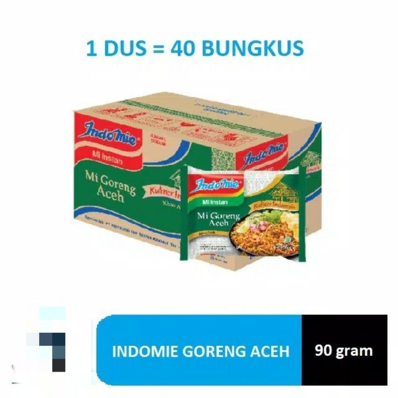 

Indomie goreng aceh isi 40 bks prkarton