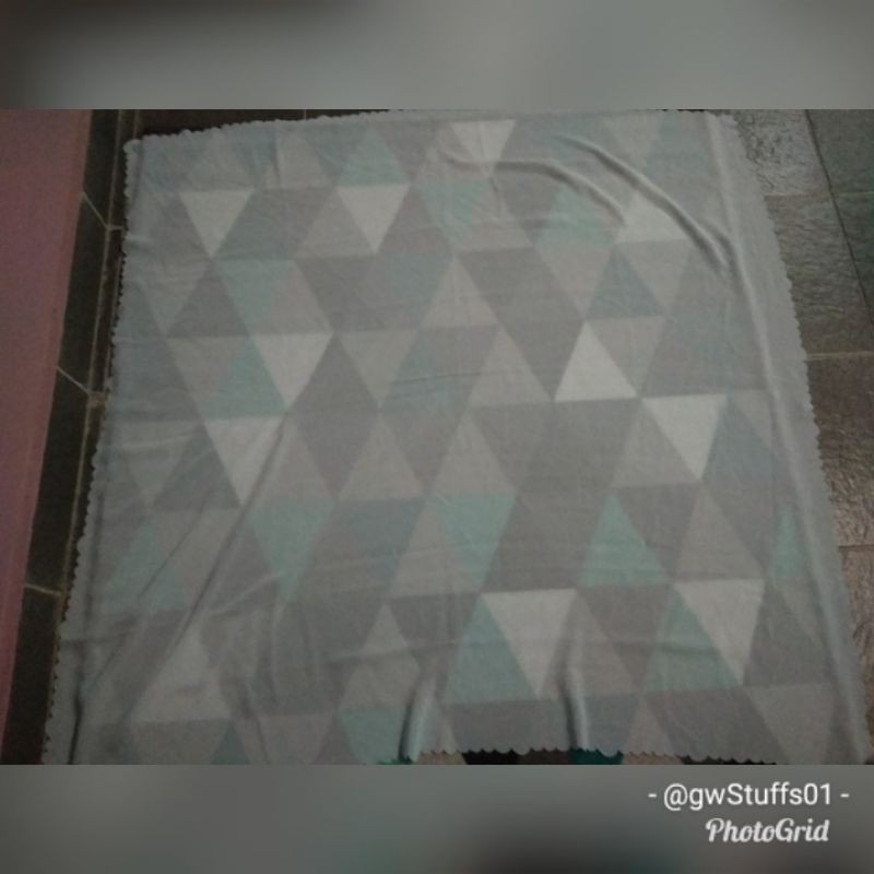 PRELOVED Jilbab SegiEmpat Biru Muda