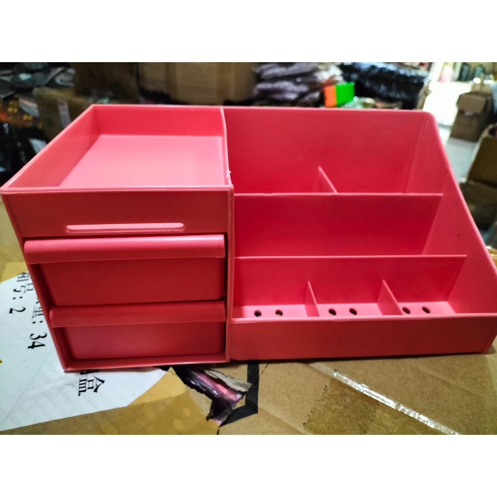 [MURAH] Rak kosmetik dengan Laci size Besar /Tempat makeup storage tempat penyimpanan skincare / Rak Penyimpanan Multifungsi / Rak Makeup Organizer/Rak Kosmetik Mini / Cosmetic Storage Drawer / Kotak Penyimpanan Makeup Organizer PADMA