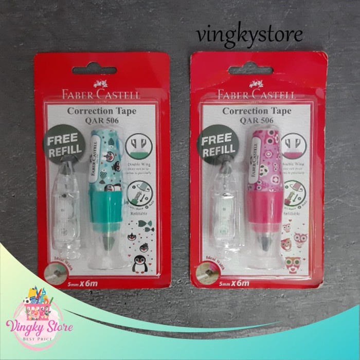 

Terbatas Correction Tape / Tip-Ex Kertas Qar-506 Faber Castell (Motif Burung) Limited