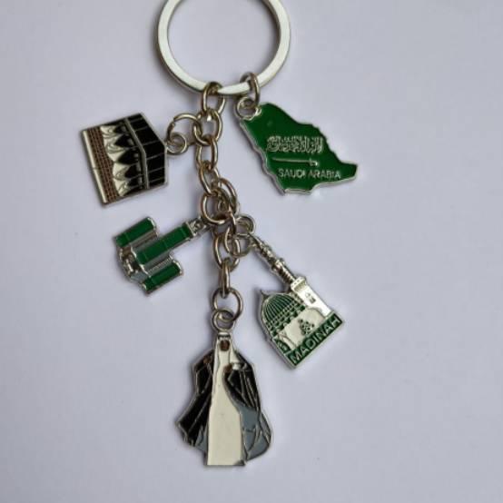 Souvenir gantungan kunci Mekkah Madinah oleh oleh negara Saudi Arabia