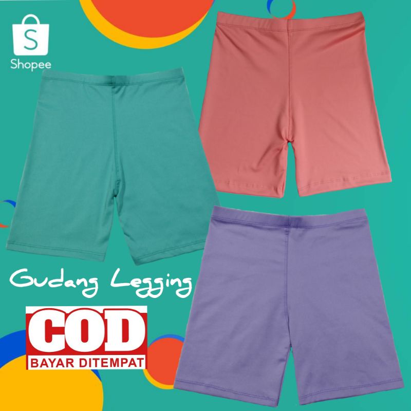 TERMURAH 8.8 Legging Short Jumbo &amp; Standar Warna Lengkap AR-RAHMAN