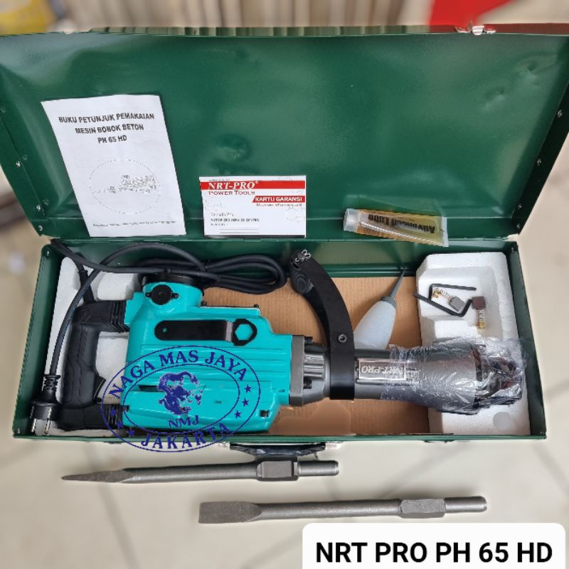 MESIN BOBOK BETON NRT PRO PH65 HD / JACK HAMMER DEMOLITION NRT PRO PH 65 HD / MESIN BOR BOBOK BETON 