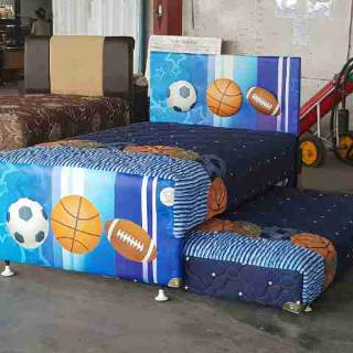 Bed dorong Ocean Vitto Springbed sorong anak kasur 2in1 Bed dorong Ocean Vitto Springbed sorong anak kasur 2in1