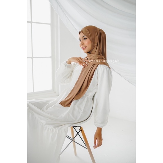 Khimar Segitiga Instan Jersey ZIYA polos bergo non pad daily hijab malay kerudung instant