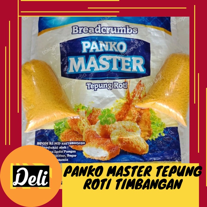 

Panko Master Tepung Panir Roti Orange Breadcrumb Timbangan Repack 500gr