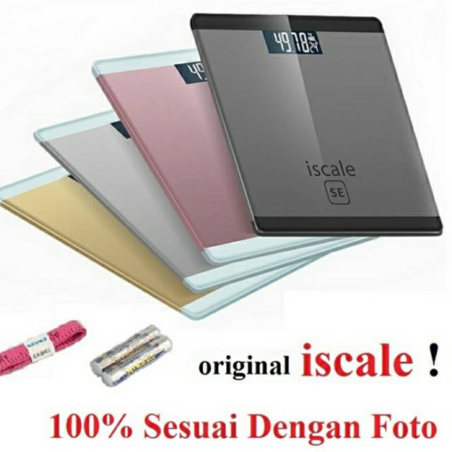 NEW TIMBANGAN BADAN DIGITAL INDIKATOR ISCALE SE KACA