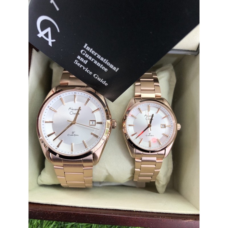 alexandre christie couple 8648md/ld rosegold