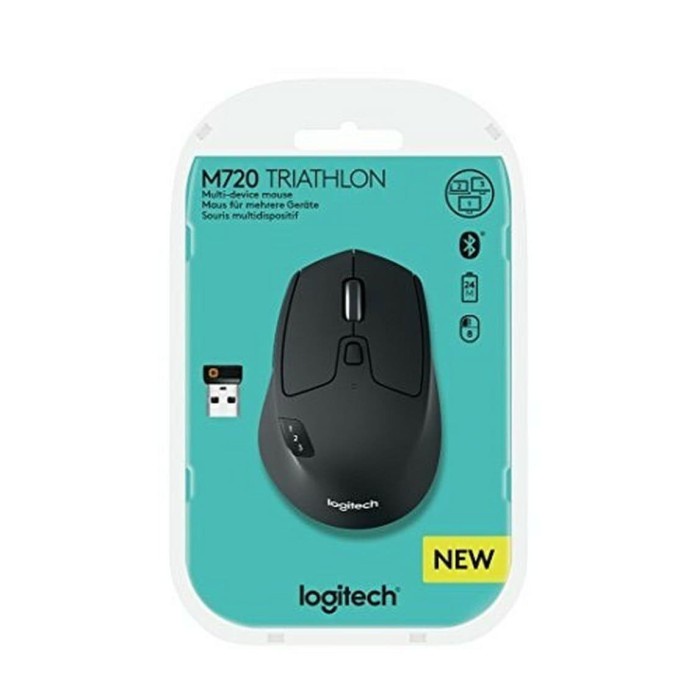 Logitech M720 Triathlon Multi-Device Bluetooth Wireless Mouse Flow