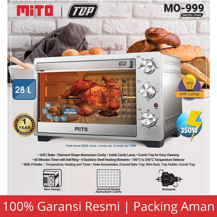 OVEN LISTRIK MITO 28 LITER MO-999
