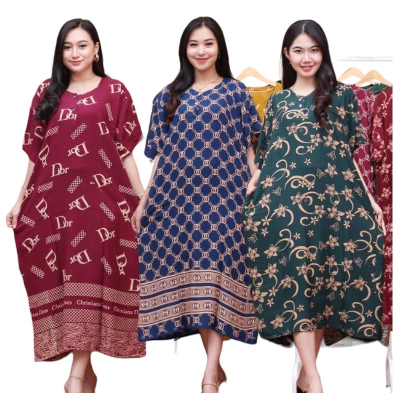 Baju Tidur Rumahan Lengan Pendek Size Jumbo Daster Kekinian Daster Busui Daster Adem