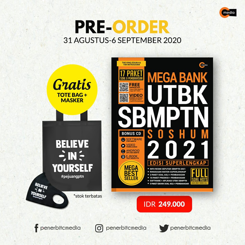 Mega Bank Utbk Sbmptn Soshum 2021 Shopee Indonesia
