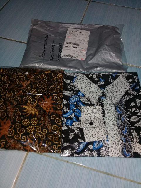 Bswart Batik Hrb026 Kenongo Hem Pendek Padi Pekalongan M L Xl Batik Pria Murah Modern Grosir
